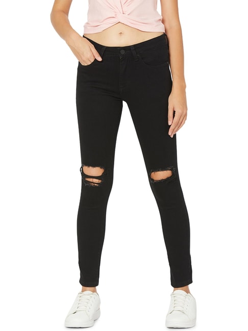X RAY Skinny Ripped Jeans for Boys – Distressed Slim Fit Denim Pants, Black  - No Rips, Size 14 - Walmart.com