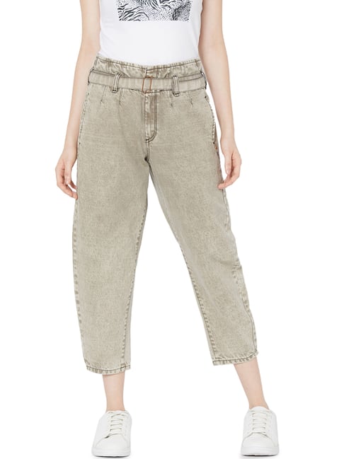 Spykar Olive Skinny Fit Lightly Washed Jeans (YNR)-image-29