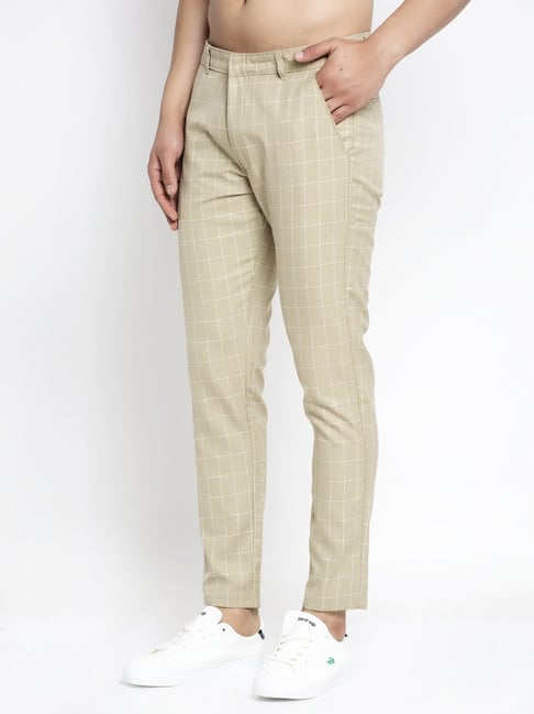 skpabo Men's Dress Plaid Pants Flat Front Printed Business Check Trousers -  Walmart.com