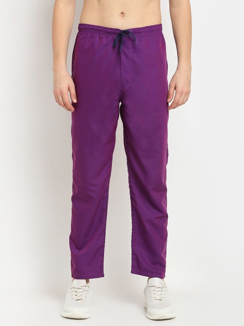 Jainish Purple Cotton Regular Fit Trackpants-picture-28