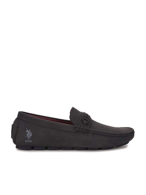 U S Polo Assn U.S. Polo Assn. Men's SCOTT Charcoal Grey Loafers