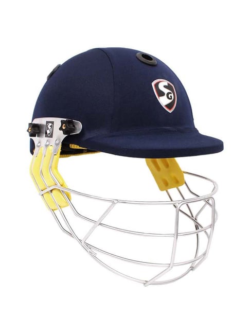 SG Navy Smartech Cricket Helmet (L)-SG-Footwear-TATA CLIQ