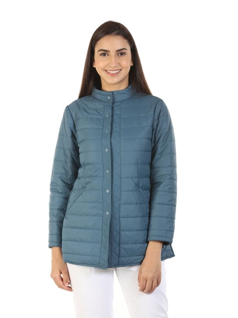 quilted jacket womens baby blue jacket