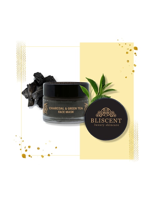 Buy Bliscent Black Charcoal & Green Tea Face Mask - 50 gm at Best Price @  Tata CLiQ