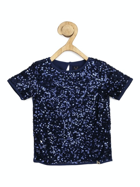 Allen Solly Junior Navy Embellished Top