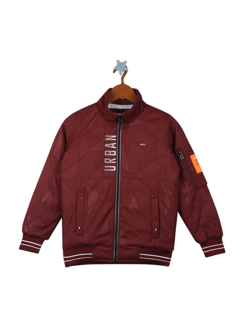 Maroon Monte Carlo Jackets For Kids Buy Girls Maroon Solid Jacket