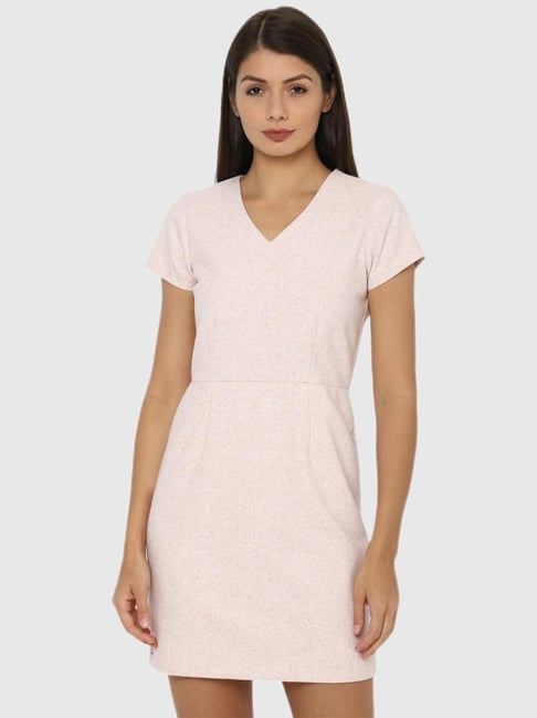 Buy Allen Solly Junior Girls Navy Blue & White Floral Fit & Flare Dress -  Dresses for Girls 17228054 | Myntra