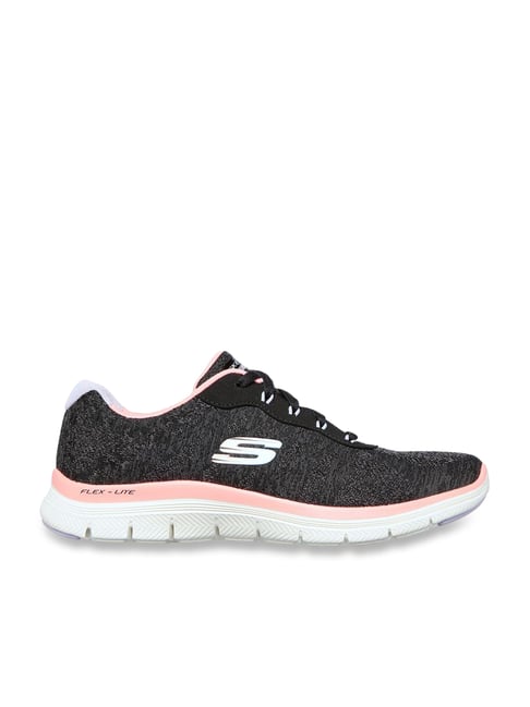 Skechers Women's FLEX APPEAL 4 Black Casual Shoes