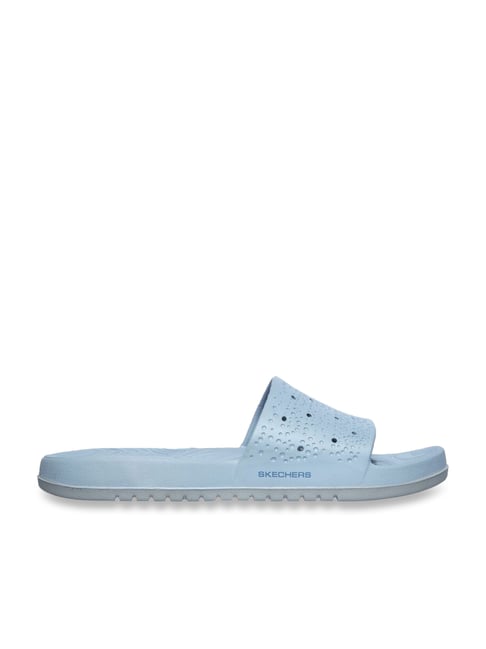 Skechers Women's GLEAM BEACHY Light Blue Lifestyle Slippers - Main Image