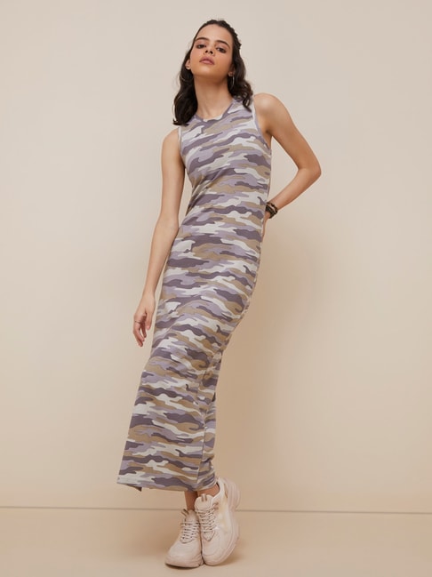 Nuon by Westside Multicolour Camouflage-Printed Dress Price in India