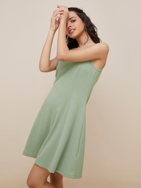 Nuon by Westside Sage Cori Ribbed Dress Price in India