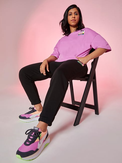 Buy Puma Pink Printed T-Shirt for Women Online Tata CLiQ