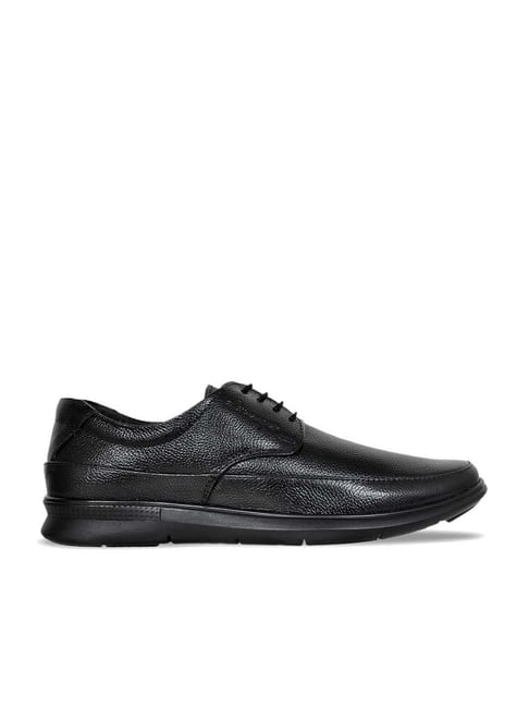 Allen Cooper Men's Black Derby Shoes