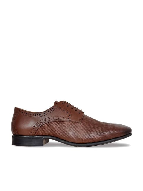 Allen Cooper Men's Brown Derby Shoes