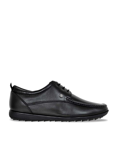 Allen Cooper Men's Black Derby Shoes