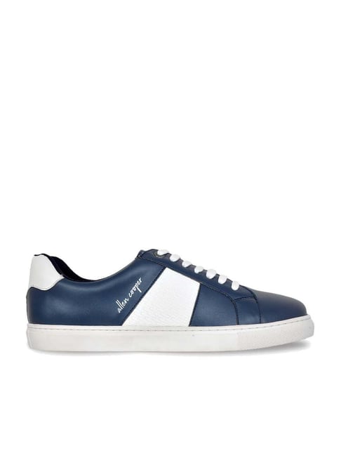 Allen Cooper Men's Blue Casual Sneakers