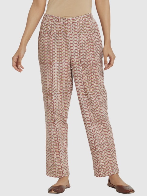 Buy FabNu Cotton Linen Flax Printed Pant for Women Online at Fabindia |  10707301