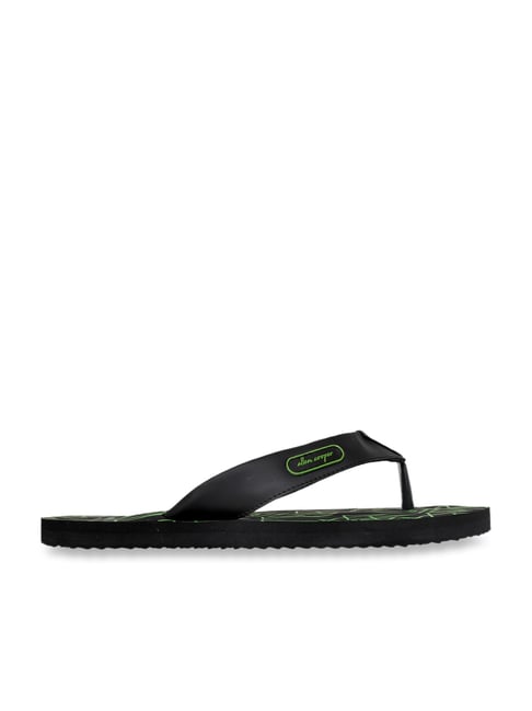 Allen Cooper Men s Black Flip Flops