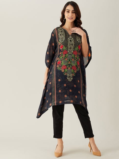 The Kaftan Company Black Embellished Kurta-picture-42
