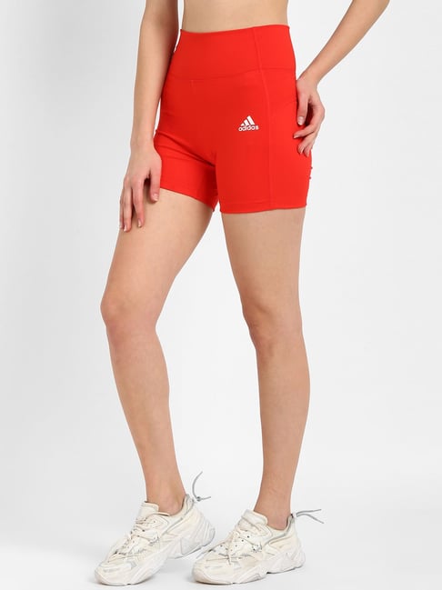 Buy Adidas Red Fitted W FB SH TIG Cycling Shorts for Women Online Tata CLiQ