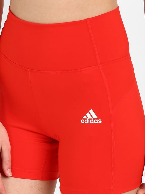 Buy Adidas Red Fitted W FB SH TIG Cycling Shorts for Women Online Tata CLiQ