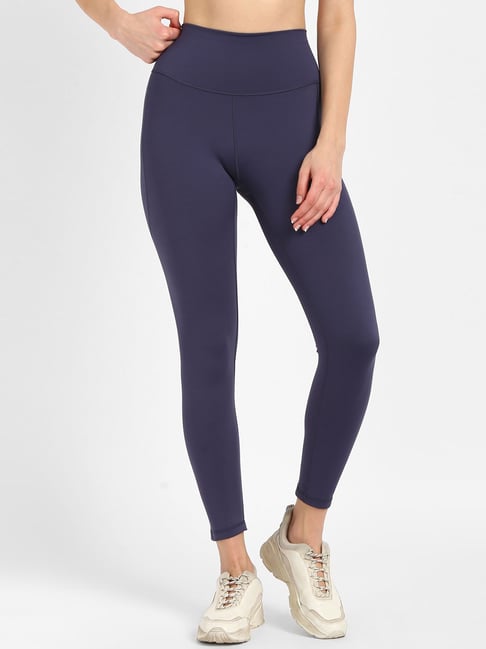 Buy Adidas Navy Fitted STUDIO 7/8 Tights for Women Online @ Tata CLiQ