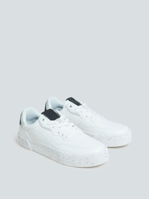 Buy SOLEPLAY by Westside White Lace-Up Sneakers for Online @ Tata CLiQ