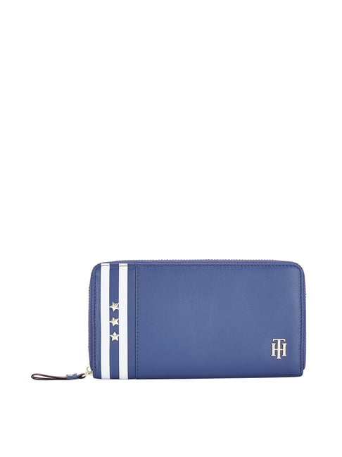 Tommy Hilfiger Nalgene Blue Paneled Wristlet Wallet for Women