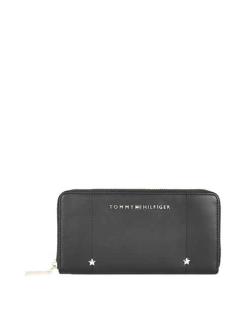 Tommy Hilfiger Kyro Grey Rivets Zip Around Wallet for Women