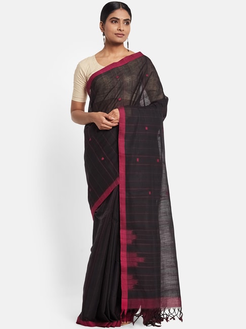 Buy Satrani Green & Pink Printed Saree With Unstitched Blouse for Women  Online @ Tata CLiQ