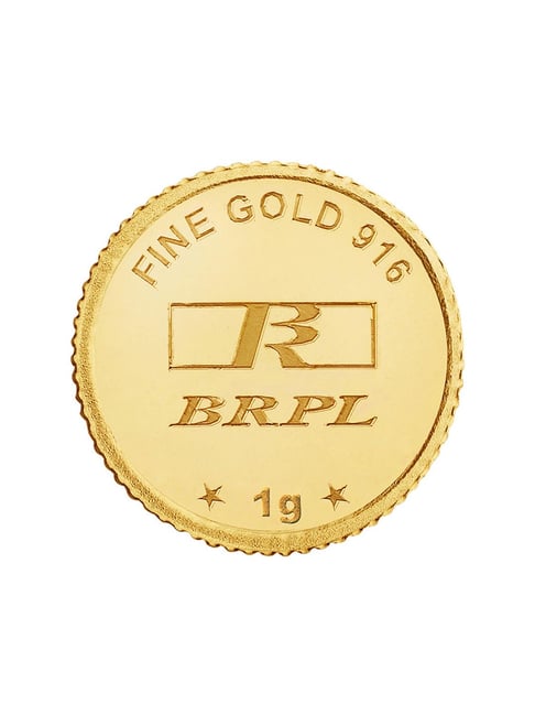 Buy Bangalore Refinery 22k (916) 1gm Gold Coin Online At Best
