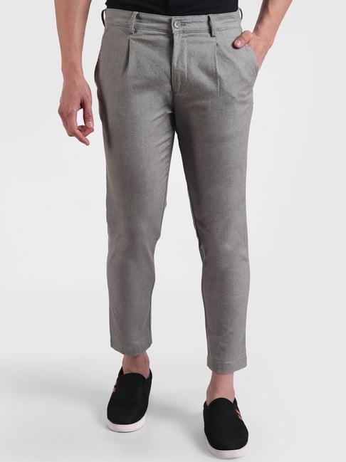 United Colors Of Benetton Grey Regular Fit Trousers