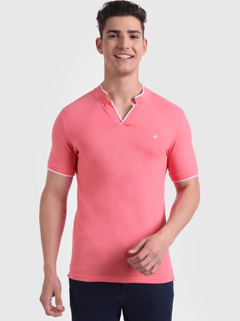 United Colors Of Benetton Pink Regular Fit T-Shirt