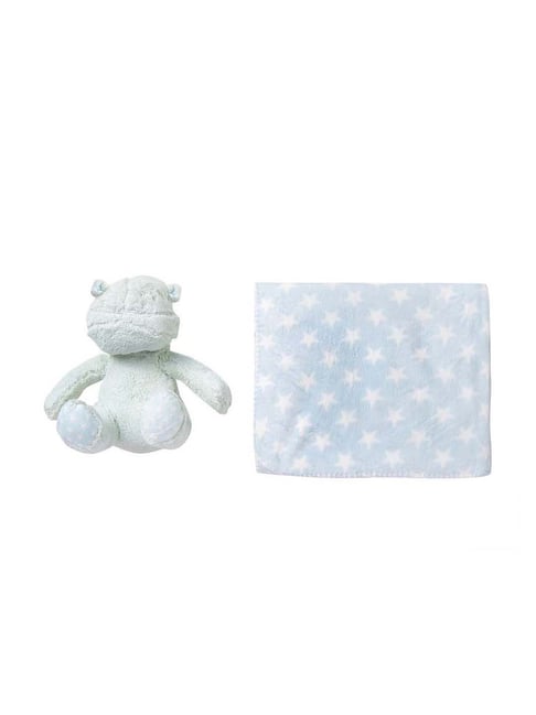 Baby Moo Kids Blue Blanket & Toy-Baby Moo-Apparel-TATA CLIQ