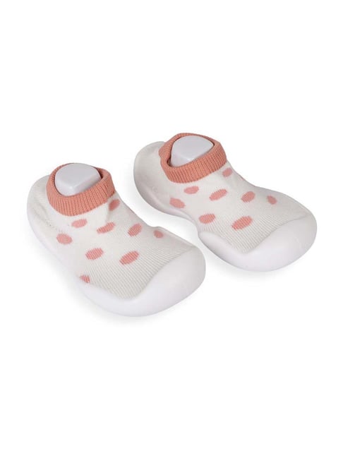 Baby Moo Kids White Dolly Shoes Baby Moo Rhinestone Floral