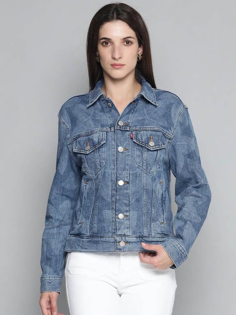 levis printed denim jacket