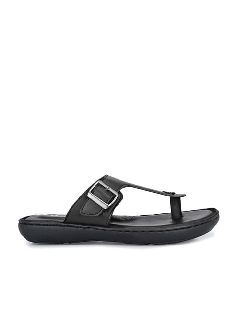 Shences Men s Black Thong Sandals