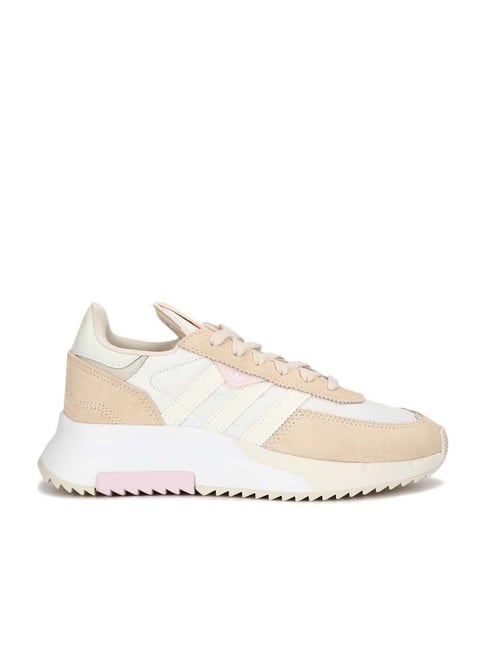 Adidas Originals Women's RETROPY F2 Beige & White Sneakers