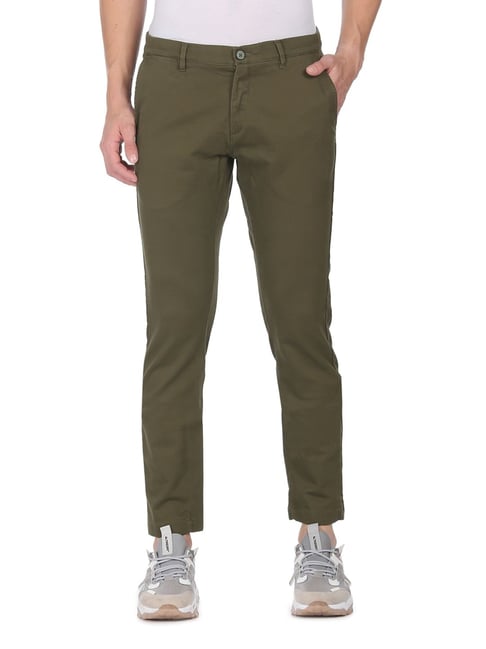 U S Polo Assn U.S. Polo Assn. Green Cotton Regular Fit Chinos