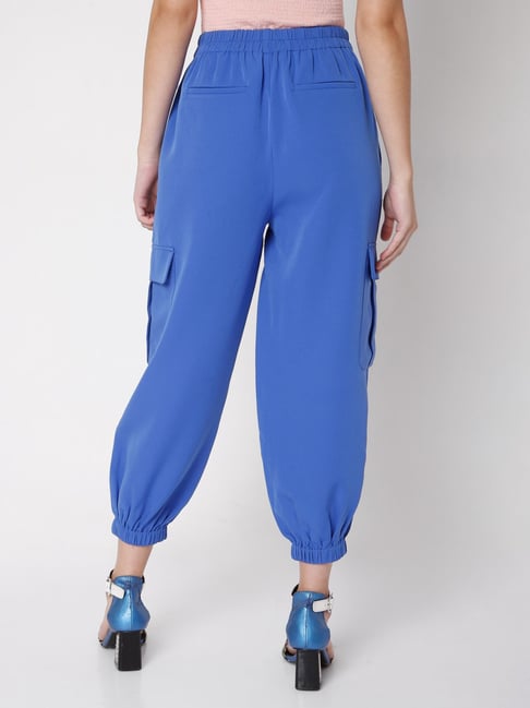 Blue cargo pants womens | PrettyLittleThing AUS
