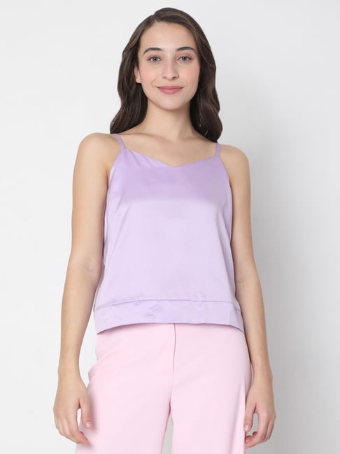 V-Neck Cami Top in Lilac