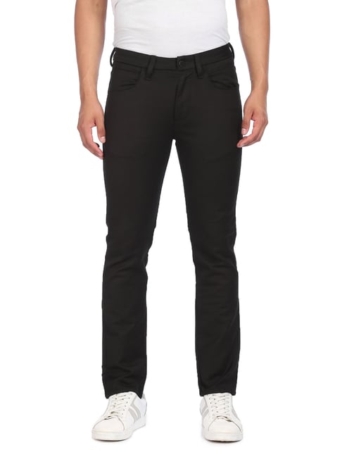 Arrow New York Black Skinny Fit Jeans