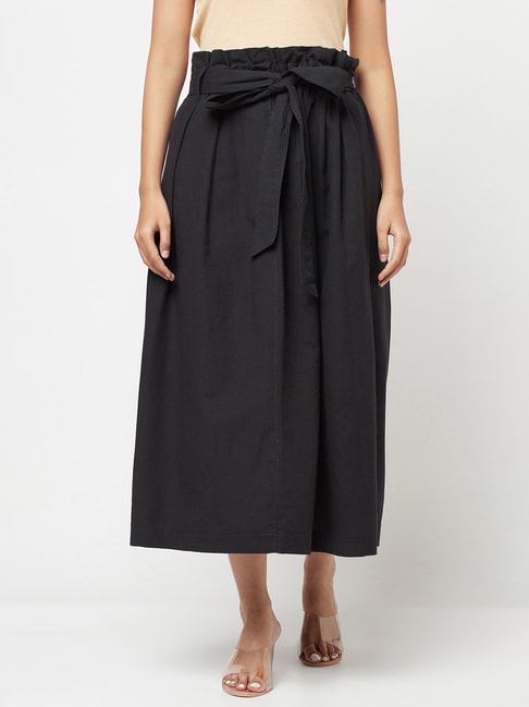 Fabindia Black A-Line dress Skirt Price in India