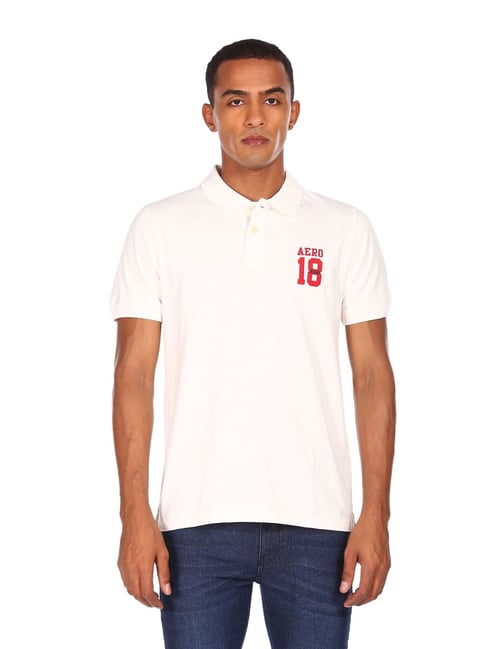 Aeropostale white outlet polo