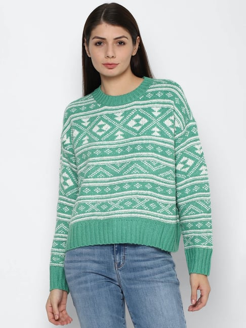 American eagle 2024 green sweater