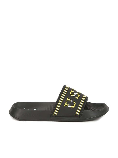 Buy U.S. Polo Assn. Men s Nordin Black Slide Sandals for Men at