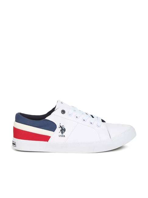 U S Polo Assn U.S. Polo Assn. Men's Clarkin 2.0 White Casual Sneakers