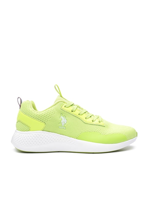 U S Polo Assn U.S. Polo Assn. Men's Graff Lime Green Casual Sneakers