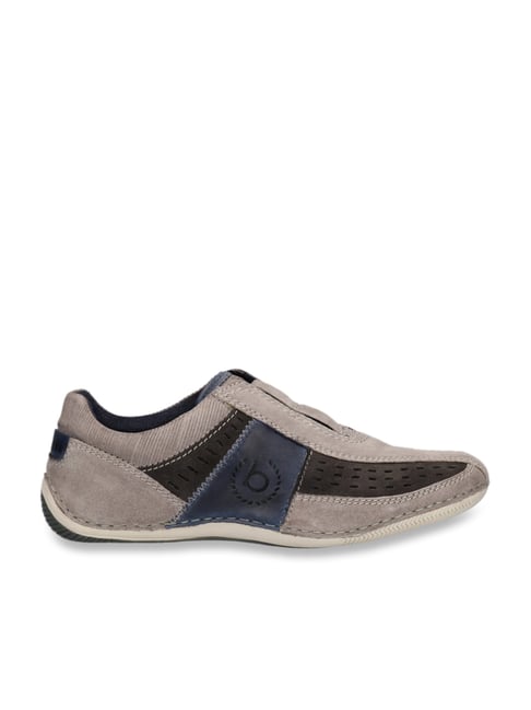 Bugatti Men's Ash Grey Casual Slip-Ons