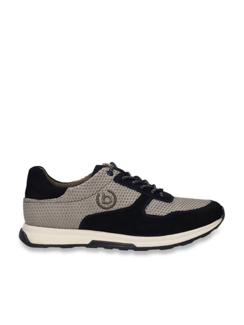 Bugatti Men's Grey & Navy Casual Sneakers